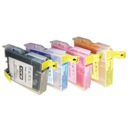 Pack 4 compatible cartridges Brother LC-970 / LC-1000 – Black & Colours