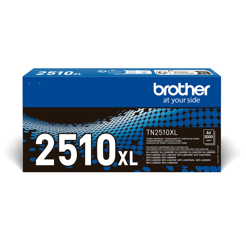Brother TN-2510XL Toner - High Capacity Laser Toner Cartridge - Black