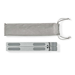Support pour Ordinateur Portable Nedis - Compact, Pliable, Angle Réglable, Circulation d'Air, Sac de Rangement