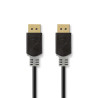 DisplayPort Cable 8K@60Hz - 2.00 m, Gold-Plated, Anthracite / Gray