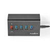 Nedis USB Hub 5-Port QC3.0 / USB 3.2 Gen1 - Black