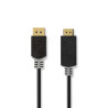 DisplayPort to HDMI Cable - 2 m, 4K@30Hz, Gold-Plated, Anthracite