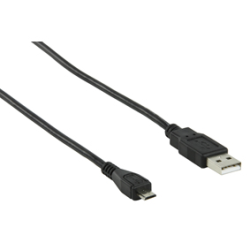 Câble USB 2.0 A mâle - micro B mâle noir 1.80 m