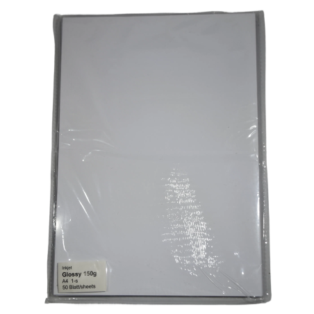 Inkjetpapier foto Glossy A4 150 Gramm 50 bladzijden