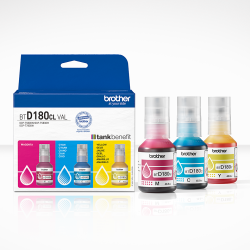 Brother BT-D180CLVAL – Originele multipack inktflessen CMY