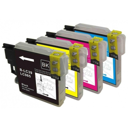 4 compatible cartridges for Brother LC-985 printer