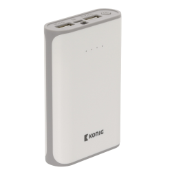 König batterie de secours pour telephone Lithium-ion 7500 mAh USB Blanc