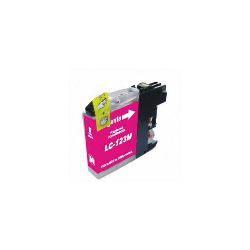 Cartouche d'encre compatible Brother LC-123 – Magenta (10 ml)