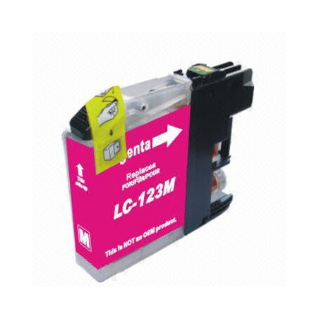 Cartouche d'encre compatible Brother LC-123 – Magenta (10 ml)