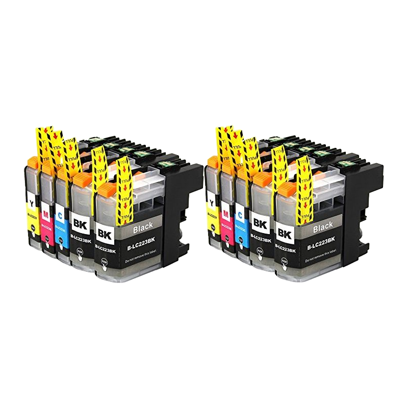10 compatibele inktpatronen voor Brother LC-223 printer